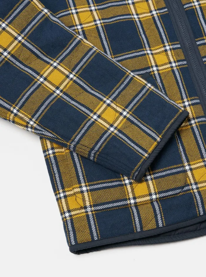 Reversible Military Liner Jacket In YellowNavy Twill Men Universal Works Coats and Outerwear
