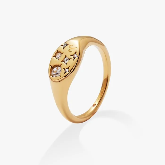 Rings Women Alex And Ani Aries Zodiac Ring Stainless Steel Gold