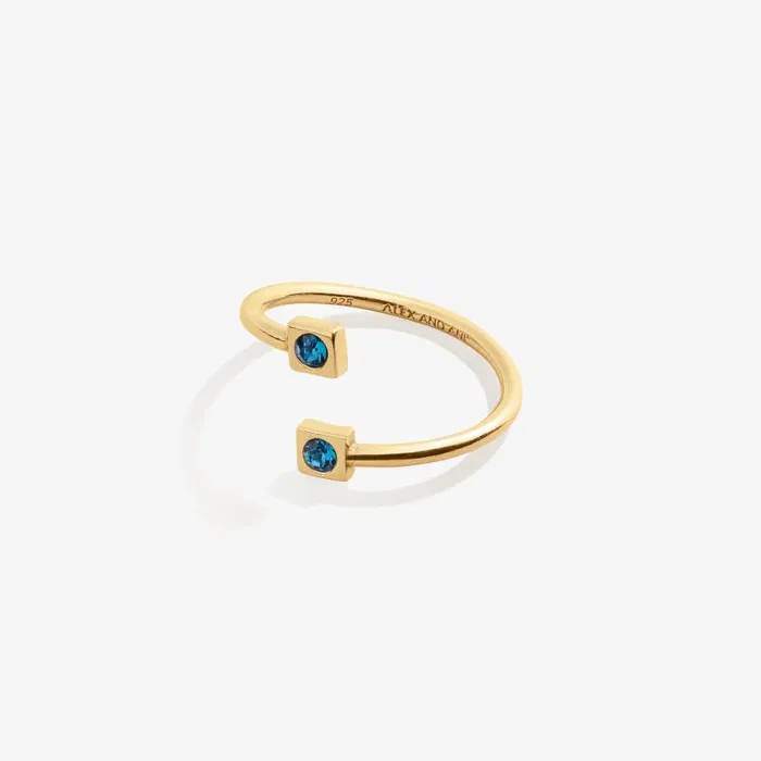 Rings Women Alex And Ani December Birthstone Blue Zircon Ring Wrap 14kt Gold Over Sterling Silver Rings Women Alex And Ani December Birthstone Blue Zircon Ring Wrap 14kt Gold Over Sterling Silver