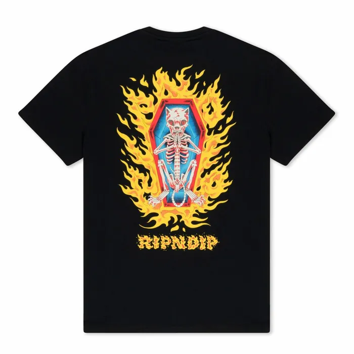Ripndip Burn In Heck Tee Black Short Sleeve Tees