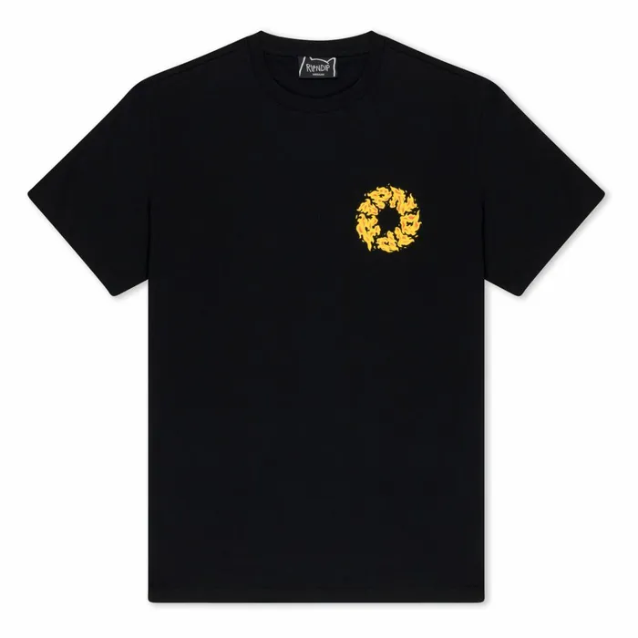 Ripndip Burn In Heck Tee Black Short Sleeve Tees Ripndip Burn In Heck Tee Black Short Sleeve Tees