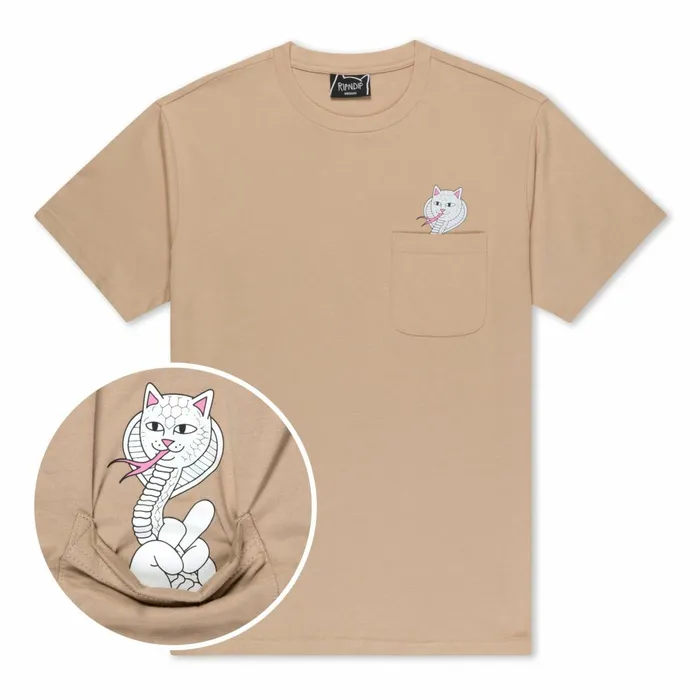 Ripndip Cobra Nerm Pocket Tee Almond Short Sleeve Tees