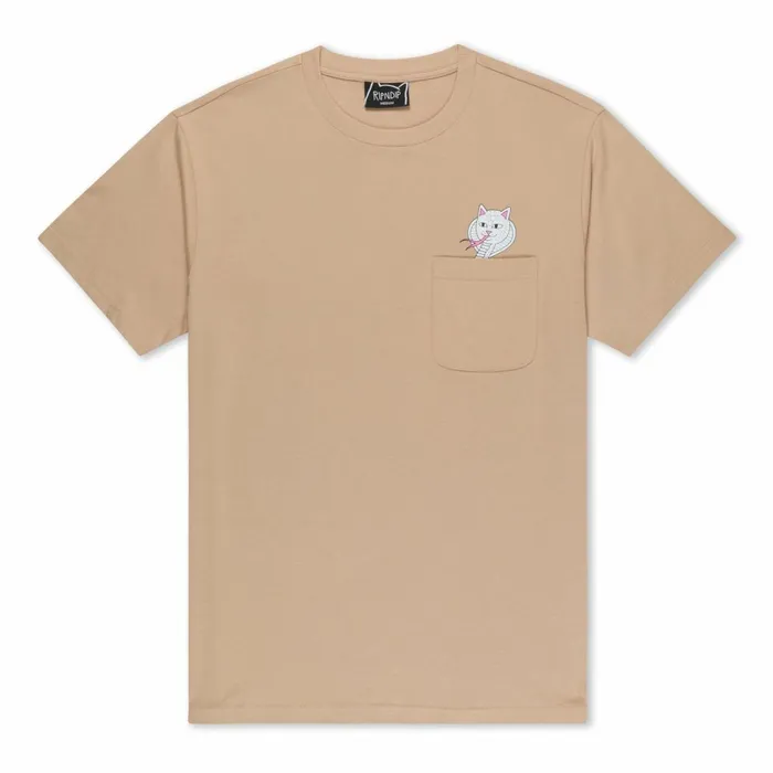 Ripndip Cobra Nerm Pocket Tee Almond Short Sleeve Tees Ripndip Cobra Nerm Pocket Tee Almond Short Sleeve Tees