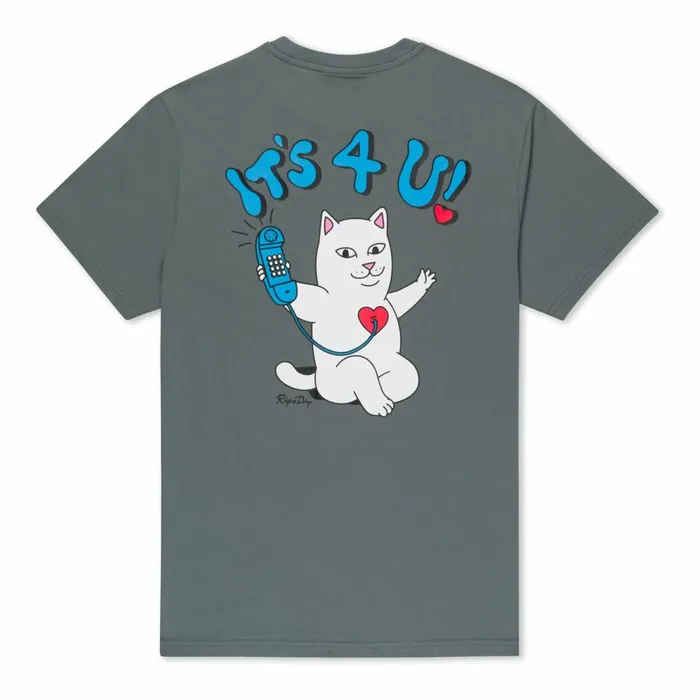 Ripndip Its 4 U Tee Charcoal Short Sleeve Tees