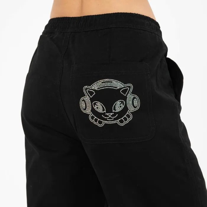 Ripndip Kawaii Nerm Wide Leg Pants Black Pants Ripndip Kawaii Nerm Wide Leg Pants Black Pants