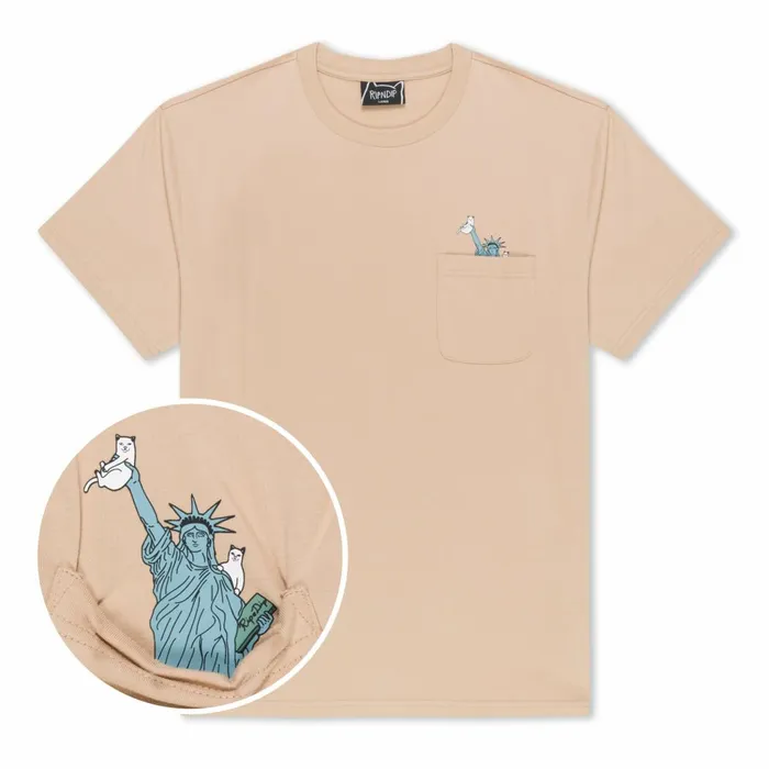 Ripndip Liberty Pocket Tee Almond Short Sleeve Tees