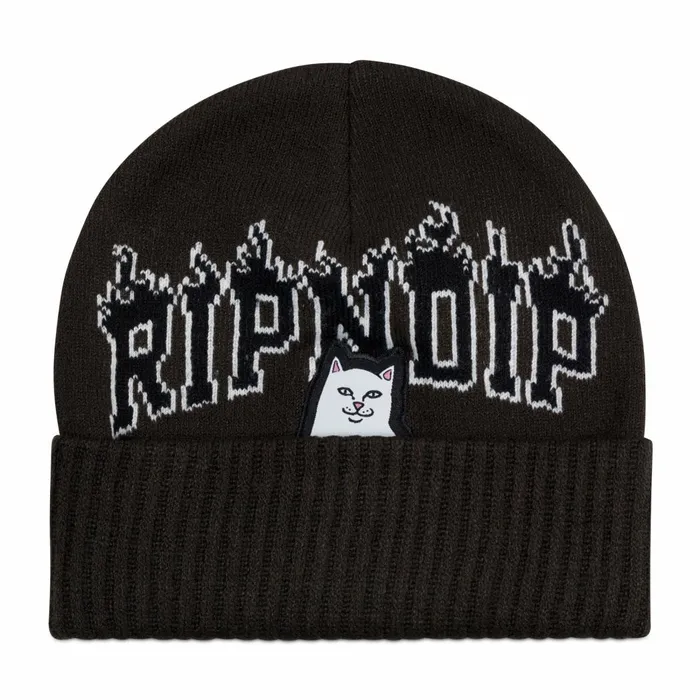 Ripndip Lord Nermal Inferno Beanie Black Beanies