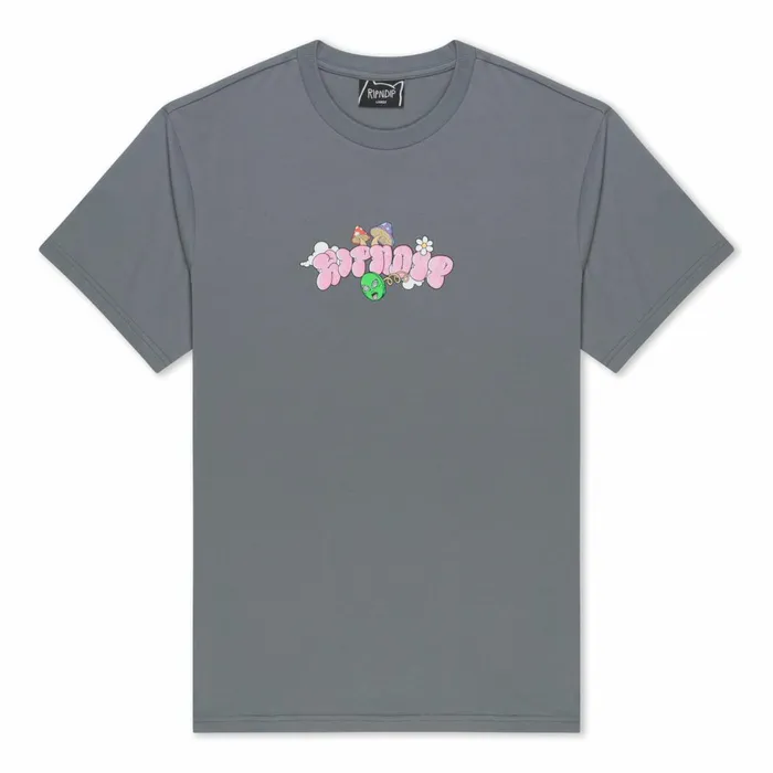 Ripndip Lost Minds Tee Charcoal Short Sleeve Tees Ripndip Lost Minds Tee Charcoal Short Sleeve Tees