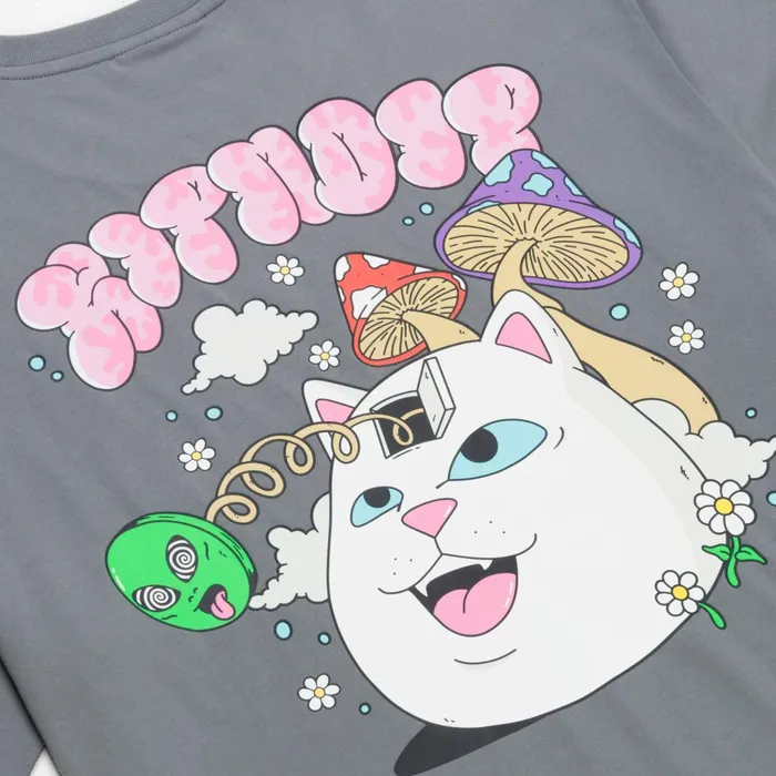 Ripndip Lost Minds Tee Charcoal Short Sleeve Tees Ripndip Lost Minds Tee Charcoal Short Sleeve Tees