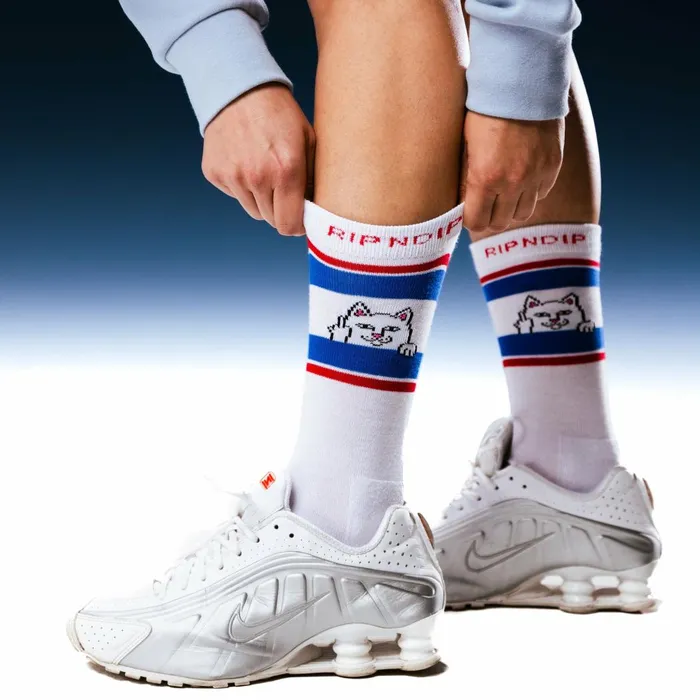 Ripndip Peeking Nermal Socks White Shop Socks Ripndip Peeking Nermal Socks White Shop Socks