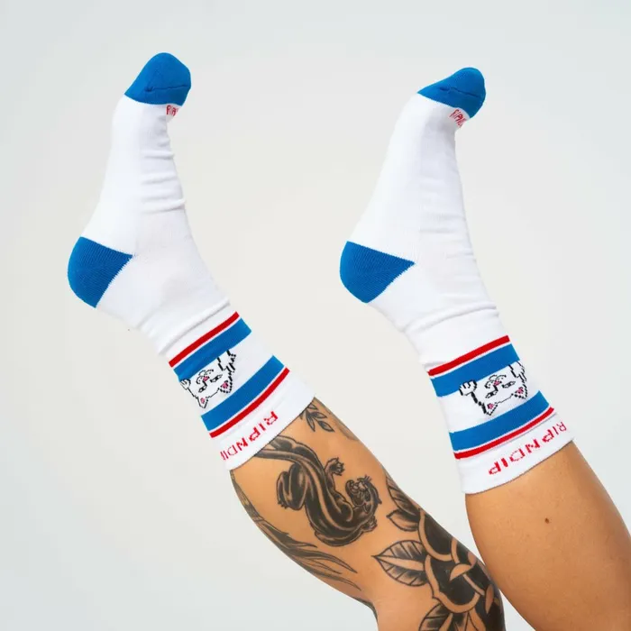 Ripndip Peeking Nermal Socks White Shop Socks Ripndip Peeking Nermal Socks White Shop Socks