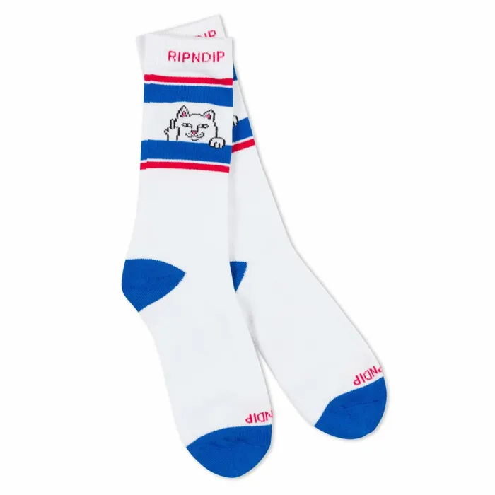Ripndip Peeking Nermal Socks White Shop Socks Ripndip Peeking Nermal Socks White Shop Socks