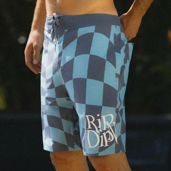 Ripndip Quantum Groove Swim Shorts Slate Shorts Ripndip Quantum Groove Swim Shorts Slate Shorts