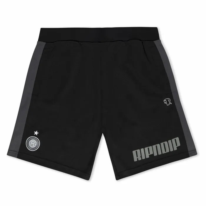 Ripndip RIPNDIP FC Soccer Shorts Black Charcoal Shorts