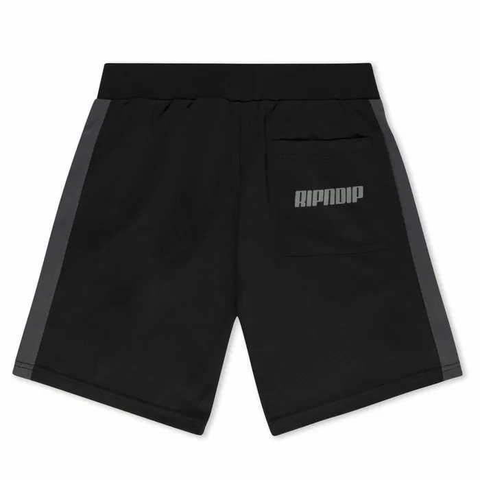 Ripndip RIPNDIP FC Soccer Shorts Black Charcoal Shorts Ripndip RIPNDIP FC Soccer Shorts Black Charcoal Shorts