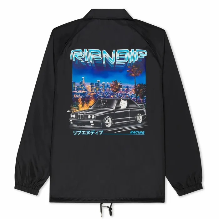 Ripndip Vroom Vroom Coaches Jacket Black Jackets