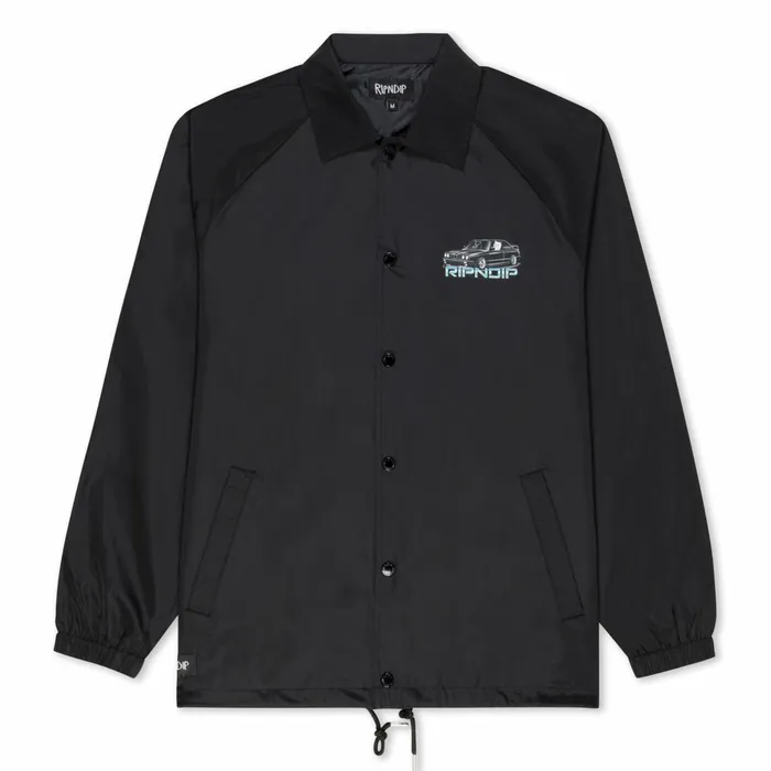Ripndip Vroom Vroom Coaches Jacket Black Jackets Ripndip Vroom Vroom Coaches Jacket Black Jackets