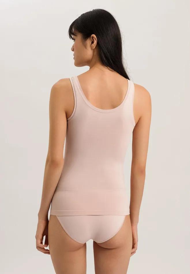 Round Neck Tank Top Peach Whip Women HANRO Tank Tops