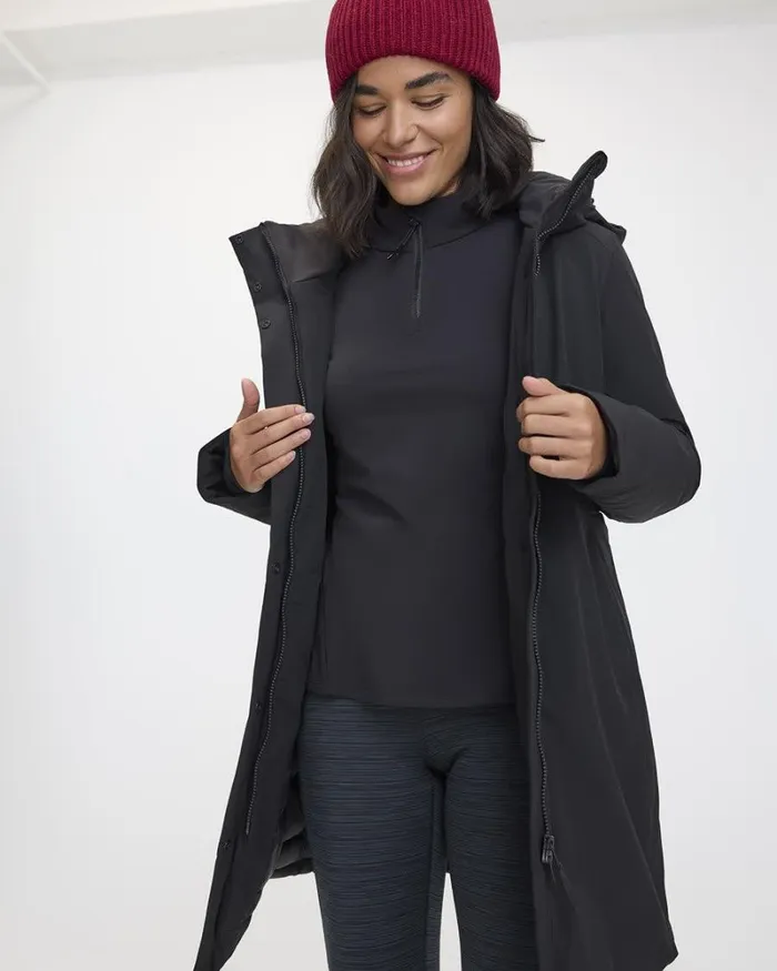 RWandCO Activewear Long Winter Jacket 8211 Hyba 124 Regular 124 Reitmans Black 8211 Women RWandCO Activewear Long Winter Jacket 8211 Hyba 124 Regular 124 Reitmans Black 8211 Women