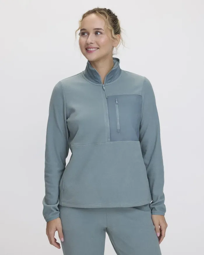 RWandCO Activewear Polar Fleece HalfZip Jacket 8211 Hyba 124 Regular 124 Reitmans Stormy Sea 8211 Women RWandCO Activewear Polar Fleece HalfZip Jacket 8211 Hyba 124 Regular 124 Reitmans Stormy Sea 8211 Women