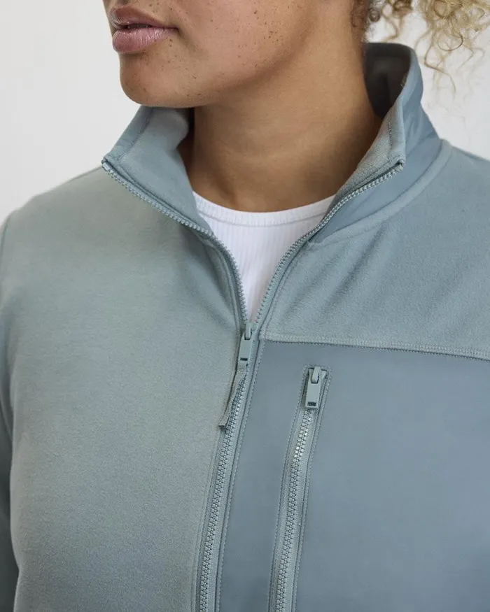 RWandCO Activewear Polar Fleece HalfZip Jacket 8211 Hyba 124 Regular 124 Reitmans Stormy Sea 8211 Women RWandCO Activewear Polar Fleece HalfZip Jacket 8211 Hyba 124 Regular 124 Reitmans Stormy Sea 8211 Women