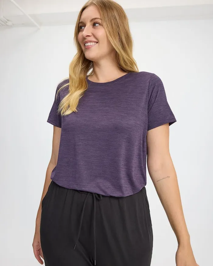 RWandCO Activewear ShortSleeve CrewNeck Tee 8211 DryLux R Hyba Essentials 124 Regular 124 Reitmans Mysterioso 8211 Women RWandCO Activewear ShortSleeve CrewNeck Tee 8211 DryLux R Hyba Essentials 124 Regular 124 Reitmans Mysterioso 8211 Women