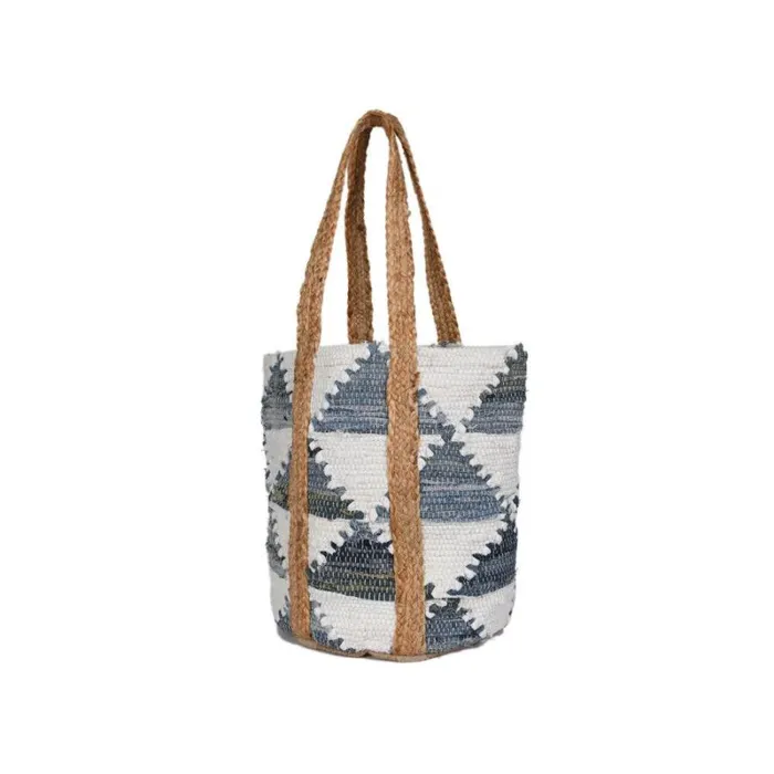 RWandCO Bags Aaron Leather GoodsWild Weave Jute Tote Bag Light Grey 8211 Women RWandCO Bags Aaron Leather GoodsWild Weave Jute Tote Bag Light Grey 8211 Women