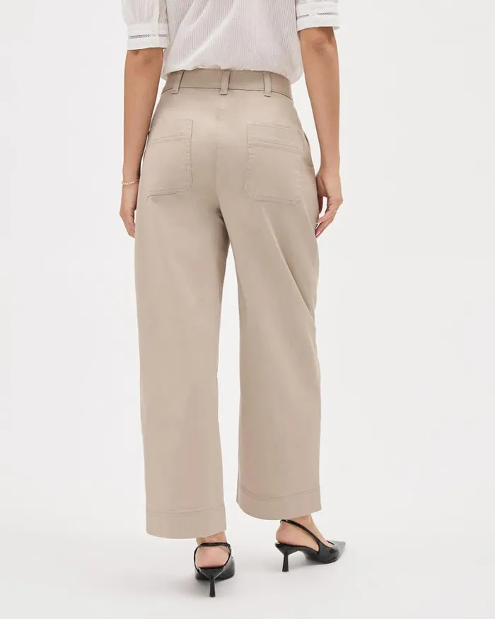 RWandCO Barrel Leg Cotton HighRise Barrel Pant Pure Cashmere 8211 Women RWandCO Barrel Leg Cotton HighRise Barrel Pant Pure Cashmere 8211 Women