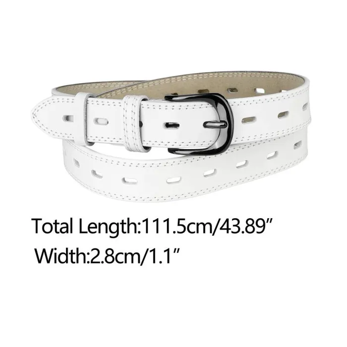 RWandCO Belts Allegra K Faux Leather Metal Pin Buckle Waist Belt White 8211 Women RWandCO Belts Allegra K Faux Leather Metal Pin Buckle Waist Belt White 8211 Women