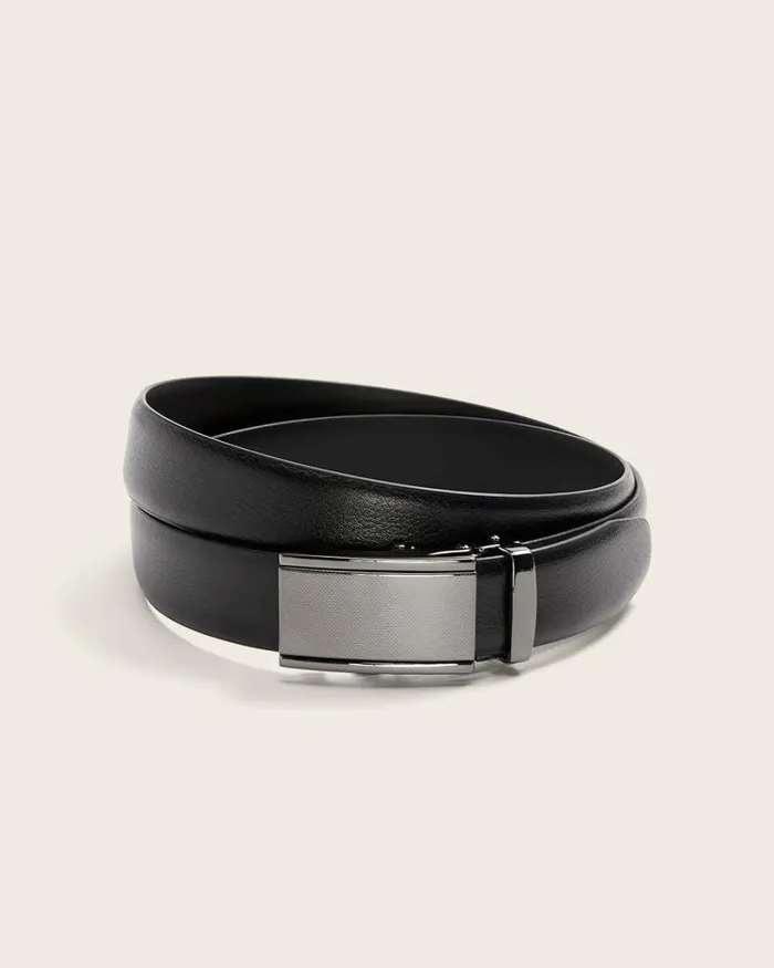 RWandCO Belts and Suspenders Textured Leather Belt With Automatic Buckle Black 8211 Men RWandCO Belts and Suspenders Textured Leather Belt With Automatic Buckle Black 8211 Men