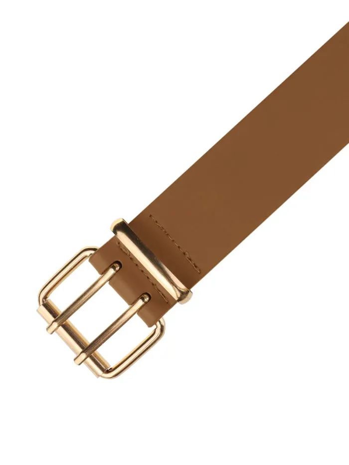 RWandCO Belts and Suspenders Unique Bargains Unisex Double Grommet PU Leather Metal Buckle Belt Red Brown 8211 Men