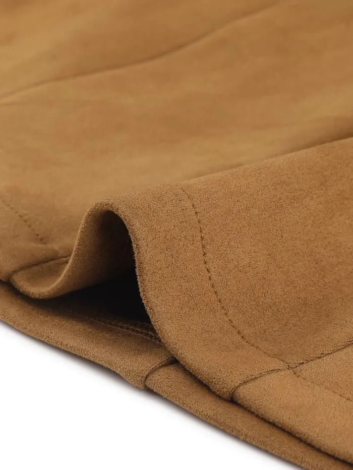 RWandCO Blazers Allegra K Faux Suede Belted Single Breasted Blazer Jacket Coat Brown 8211 Women RWandCO Blazers Allegra K Faux Suede Belted Single Breasted Blazer Jacket Coat Brown 8211 Women