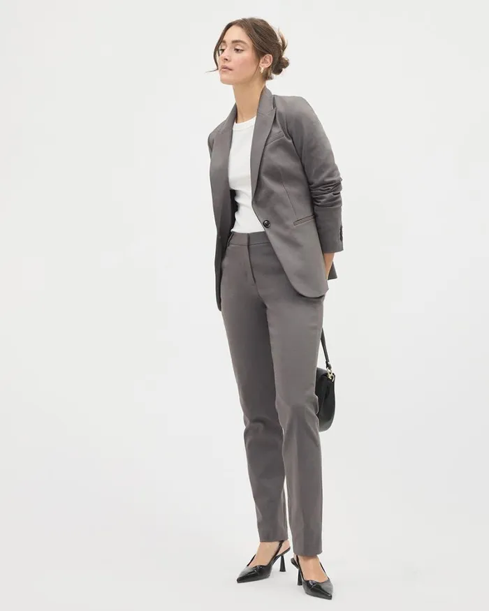 RWandCO Blazers Limitless OneButton Fitted Blazer Thunderstorm 8211 Women RWandCO Blazers Limitless OneButton Fitted Blazer Thunderstorm 8211 Women