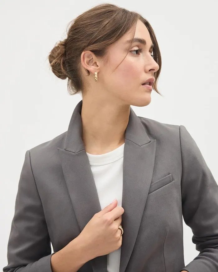 RWandCO Blazers Limitless OneButton Fitted Blazer Thunderstorm 8211 Women RWandCO Blazers Limitless OneButton Fitted Blazer Thunderstorm 8211 Women