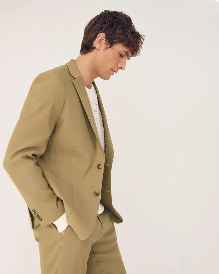 RWandCO Blazers SlimFit Linen Suit Blazer Zaatar 8211 Men RWandCO Blazers SlimFit Linen Suit Blazer Zaatar 8211 Men