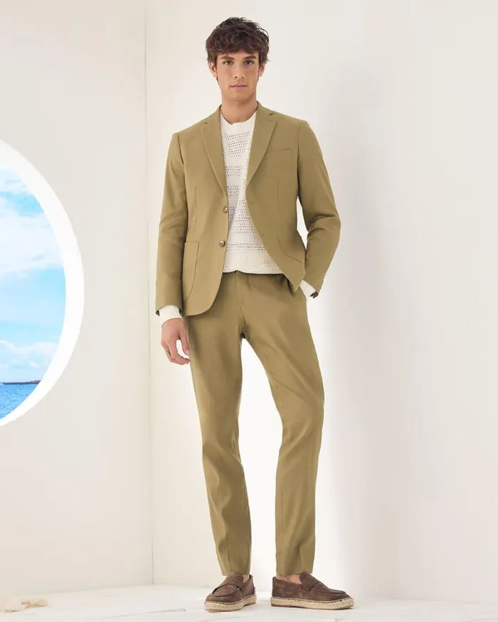 RWandCO Blazers SlimFit Linen Suit Blazer Zaatar 8211 Men RWandCO Blazers SlimFit Linen Suit Blazer Zaatar 8211 Men