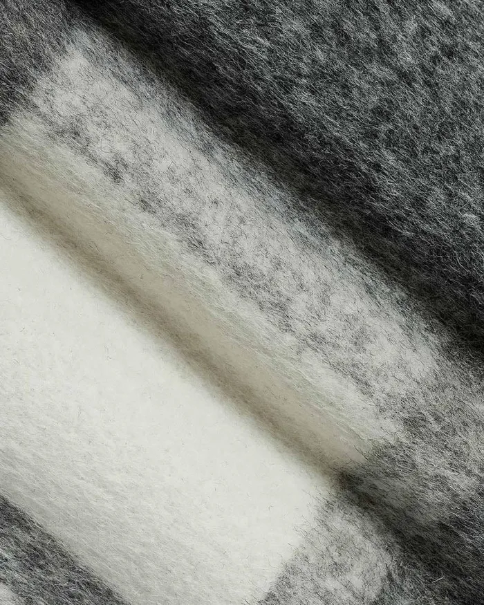 RWandCO Coats and Jackets LongSleeve Plaid Overshirt Black And White 8211 Men RWandCO Coats and Jackets LongSleeve Plaid Overshirt Black And White 8211 Men