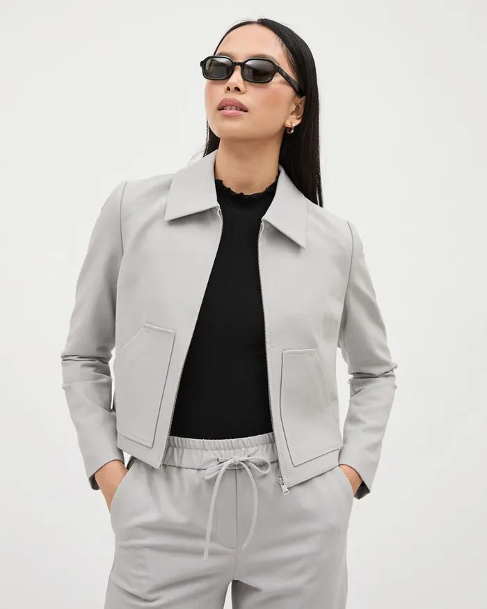 RWandCO Coats and Jackets Worker Jacket Medium Grey 8211 8211 Women