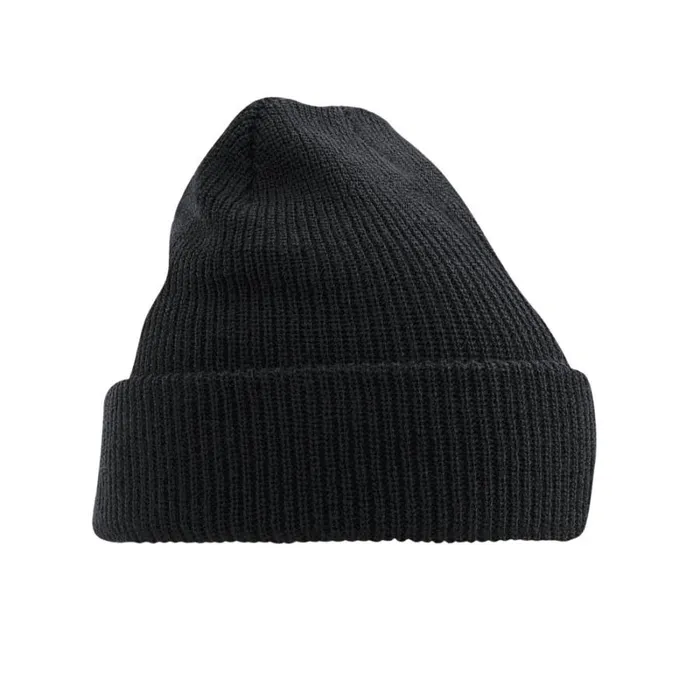 RWandCO Hats Gloves and Scarves Beechfield 8211 Unisex Adult Heritage Beanie Black 8211 Men