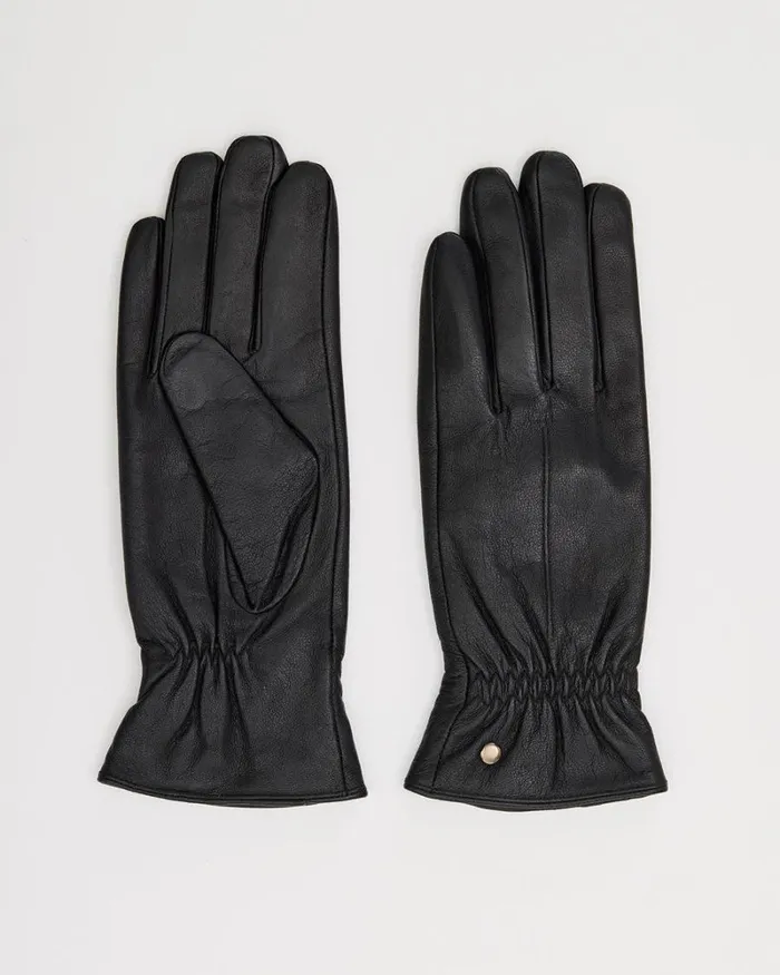 RWandCO Hats Gloves and Scarves Leather Gloves Black 8211 Women