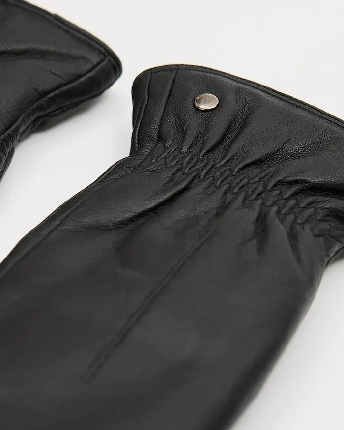 RWandCO Hats Gloves and Scarves Leather Mitts Black 8211 Women RWandCO Hats Gloves and Scarves Leather Mitts Black 8211 Women