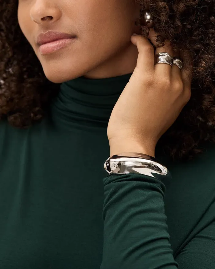 RWandCO Jewelry Modern Cuff Bracelet Silver 8211 Women RWandCO Jewelry Modern Cuff Bracelet Silver 8211 Women