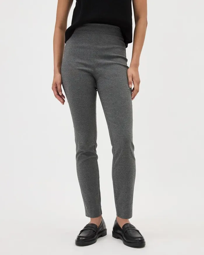 RWandCO Pants HighRise Long SlimLeg City Legging Pant Charcoal Mini Pattern 8211 Women