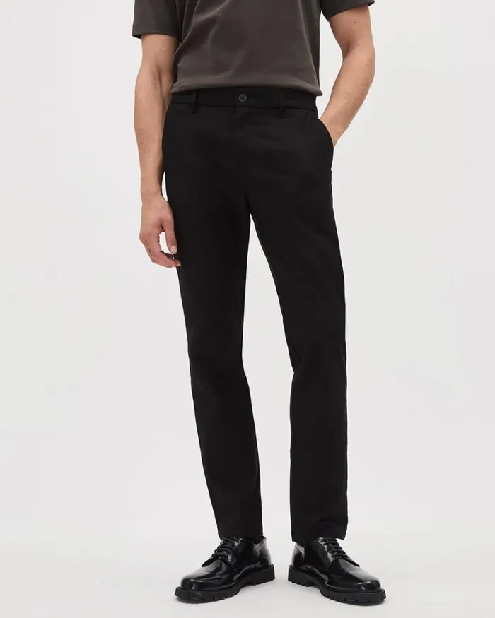 RWandCO Pants SlimFit BrushedTwill Pant Black 8211 Men