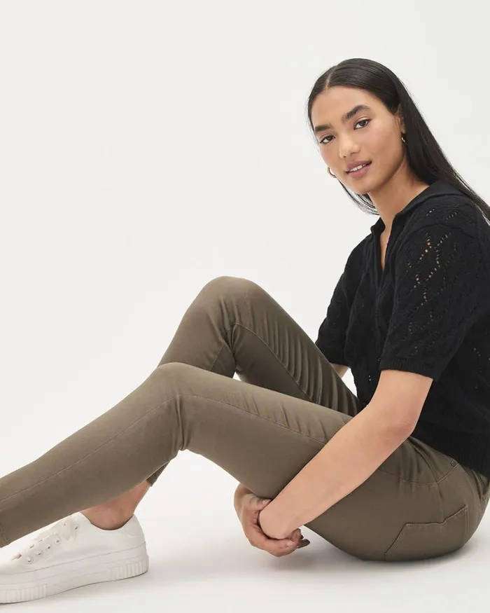 RWandCO Pants Solid HighRise Natalie Jegging Tarmac 8211 Women