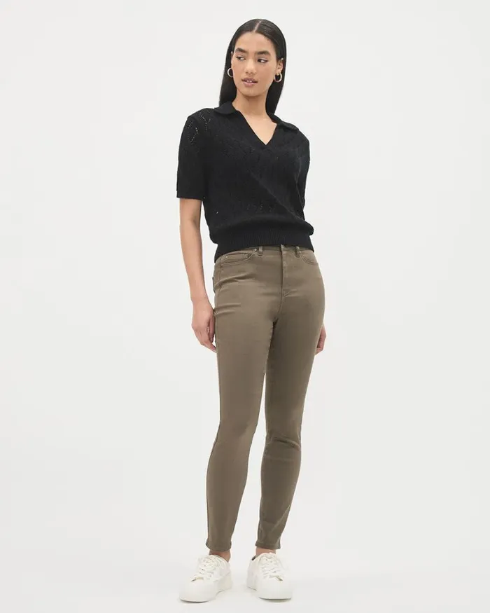RWandCO Pants Solid HighRise Natalie Jegging Tarmac 8211 Women RWandCO Pants Solid HighRise Natalie Jegging Tarmac 8211 Women