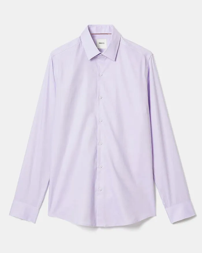 RWandCO Shirts SlimFit Dobby Dress Shirt Lavender Frost 8211 Men RWandCO Shirts SlimFit Dobby Dress Shirt Lavender Frost 8211 Men