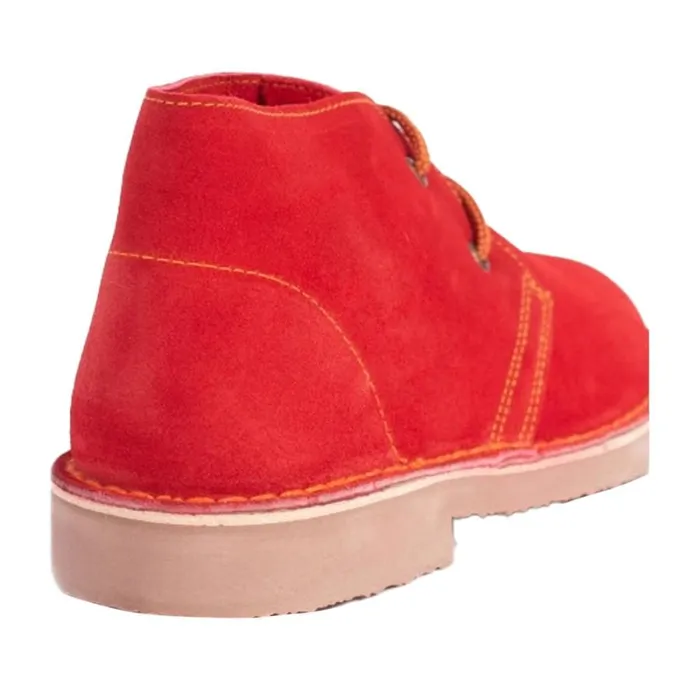 RWandCO Shoes Roamers 8211 Adults Unisex Real Suede Unlined Desert Boots Medium Red 8211 Men RWandCO Shoes Roamers 8211 Adults Unisex Real Suede Unlined Desert Boots Medium Red 8211 Men