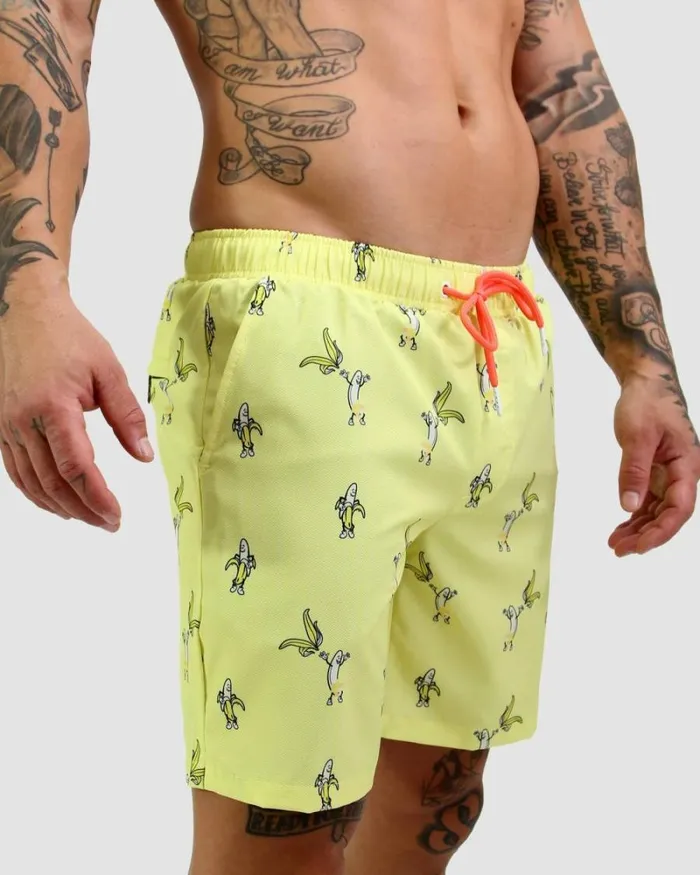 RWandCO Shorts Mosmann Mens Swim Shorts 8211 Rudie Nudie Light Yellow 8211 Men