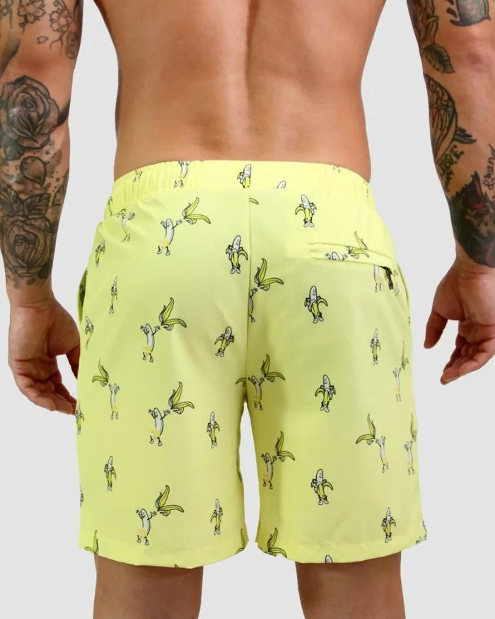 RWandCO Shorts Mosmann Mens Swim Shorts 8211 Rudie Nudie Light Yellow 8211 Men